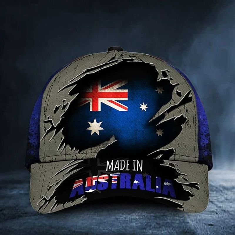 Made In Australia Hat Old Retro Australian Flag Cap