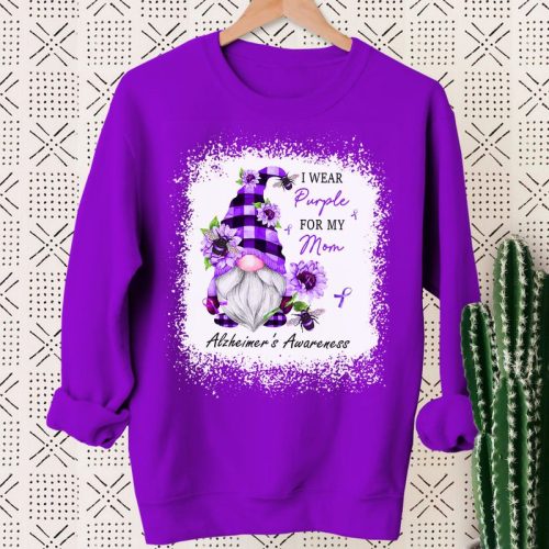 Purple Gnome Alzheimer Sweatshirt