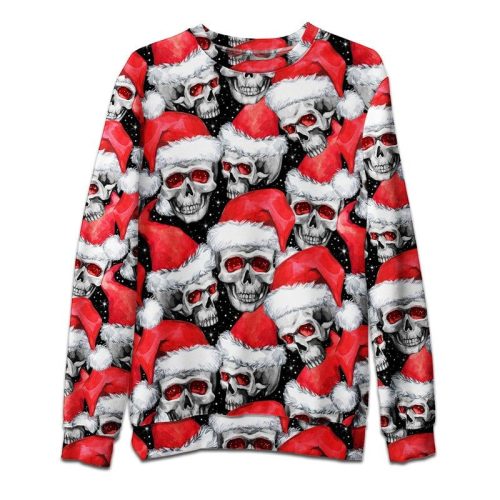 Unisex Christmas Skull Sweatshirt