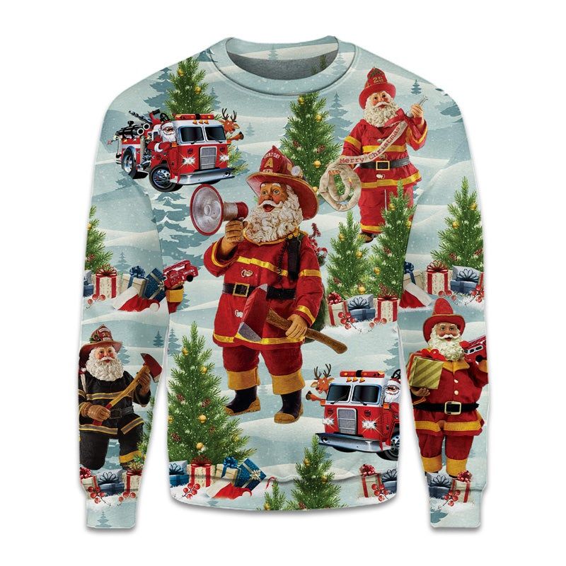 Fireman Santa Unisex Sweatshirt