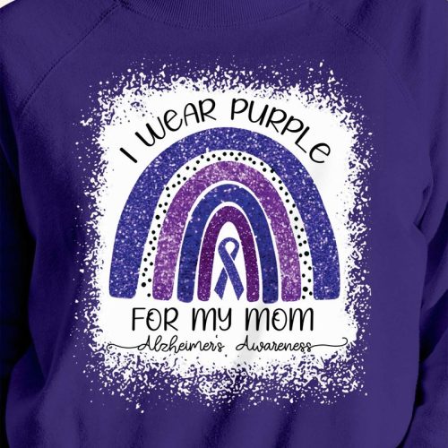 I Wear Purple For My Mom Sweatshirt