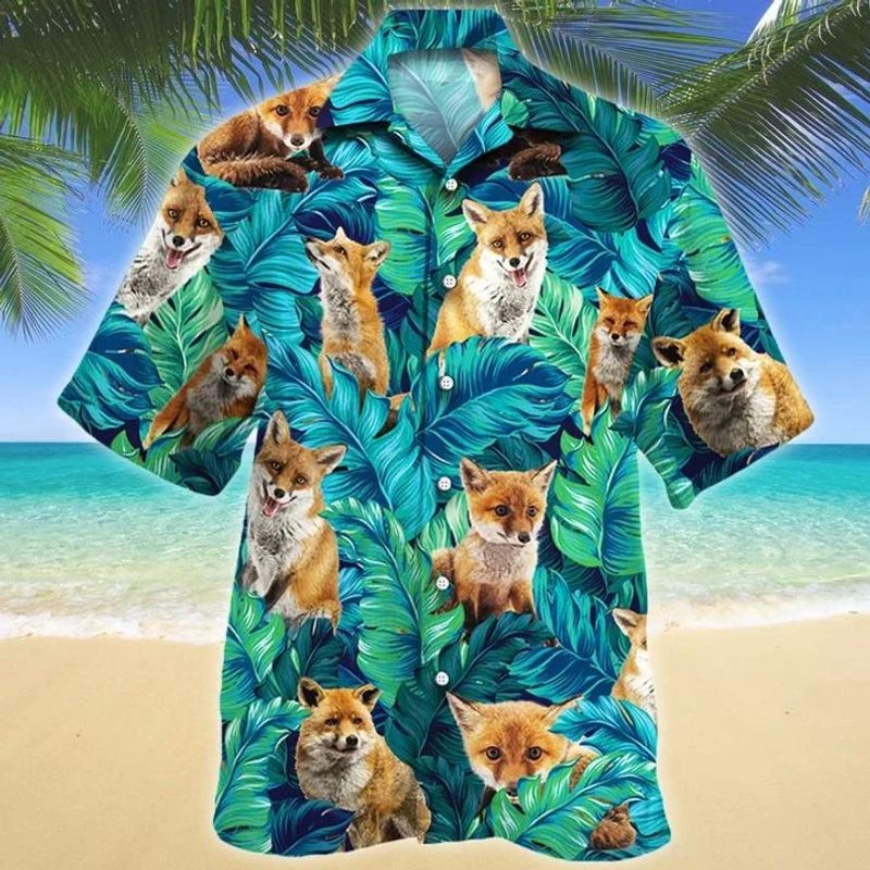 Fox Lovers Tropical Hawaiian Shirt
