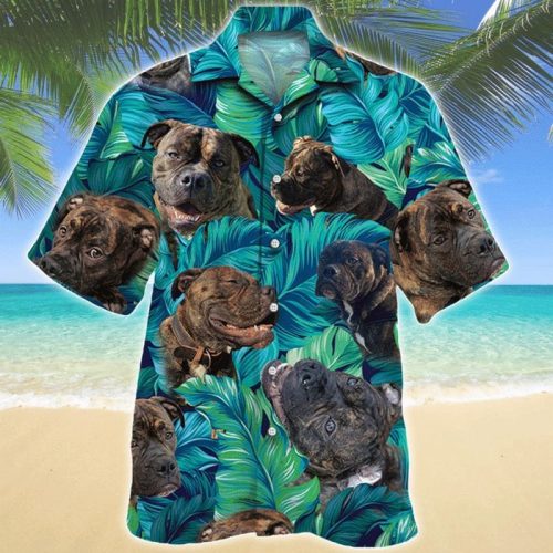 Old English Bulldog Dog Lovers Hawaiian Shirt
