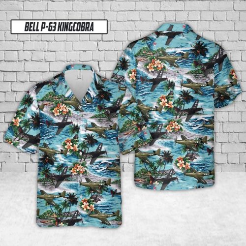 Bell P 63 Kingcobra Hawaiian Shirt