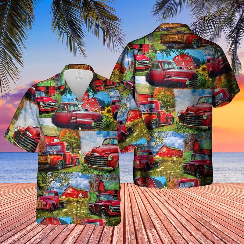 US Classic Chevrolet Pickup Truck Hawaiian Shirt