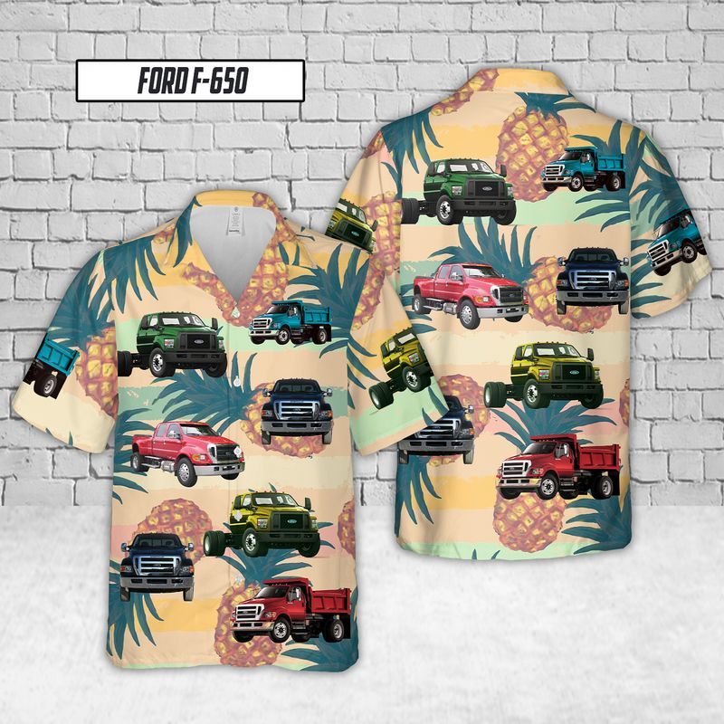 Ford F 650 Hawaiian Shirt