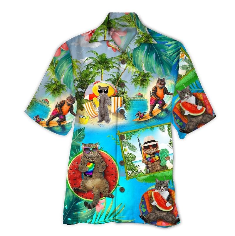 Cats And Beer Hawaiian Shirt