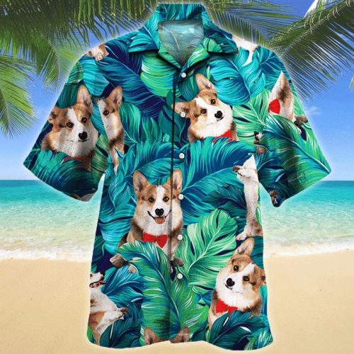 Welsh Corgi Dog Hawaiian Shirt