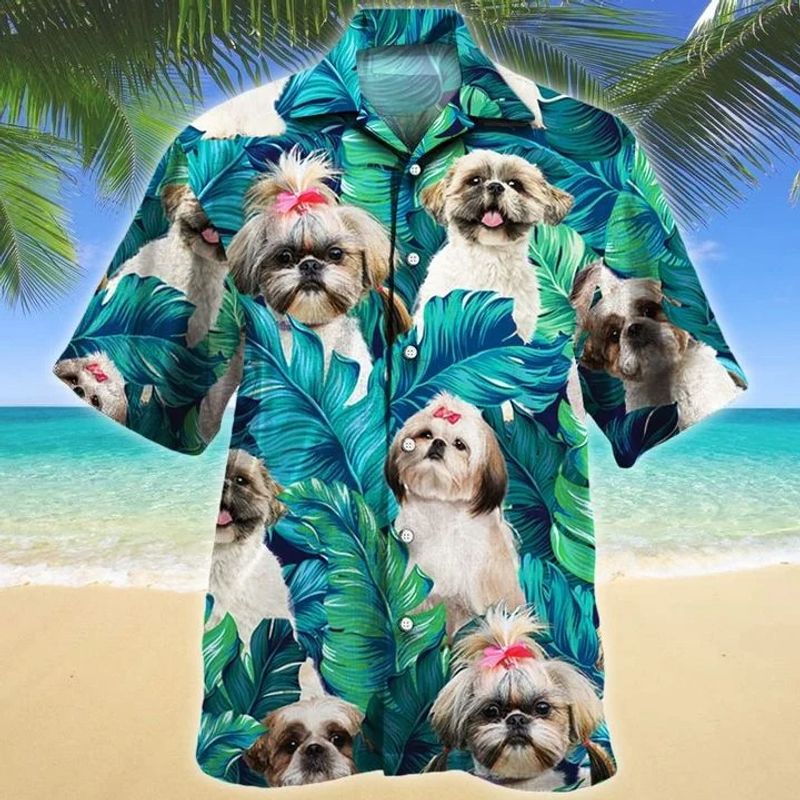 Shih Tzu Dog Hawaiian Shirt
