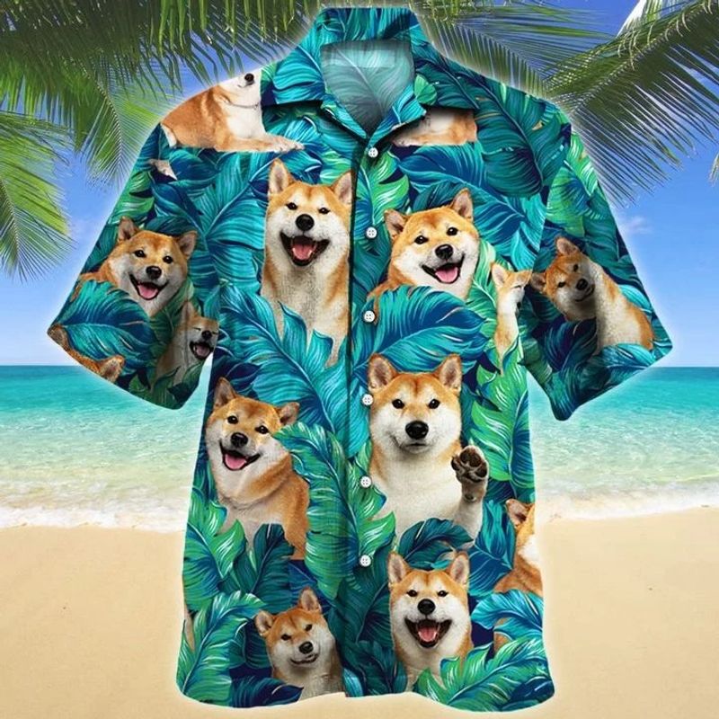 Shiba Ine Dog Hawaiian Shirt
