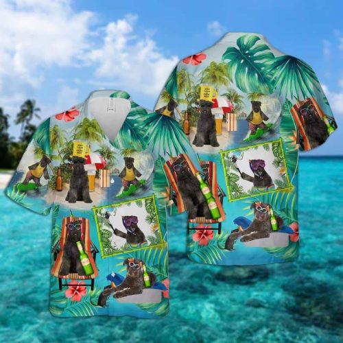 Bouvier Des Flandres Surfing Hawaiian Shirt