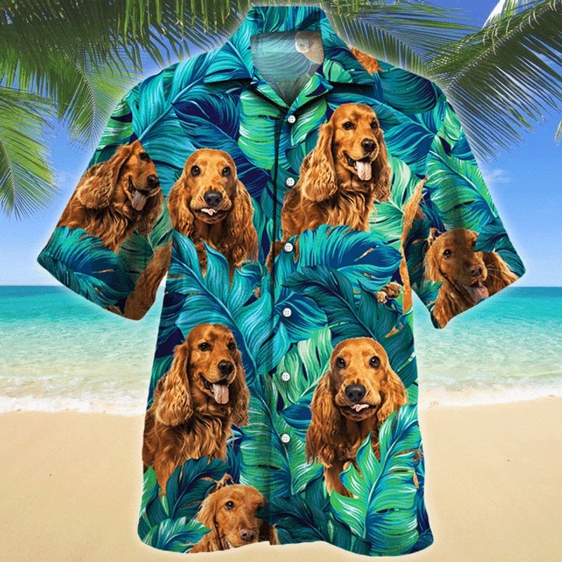 English Cocker Spaniel Dog Hawaiian Shirt
