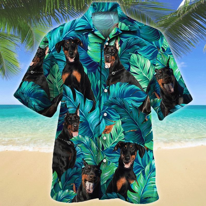 Doberman Pinscher Dog Hawaiian Shirt