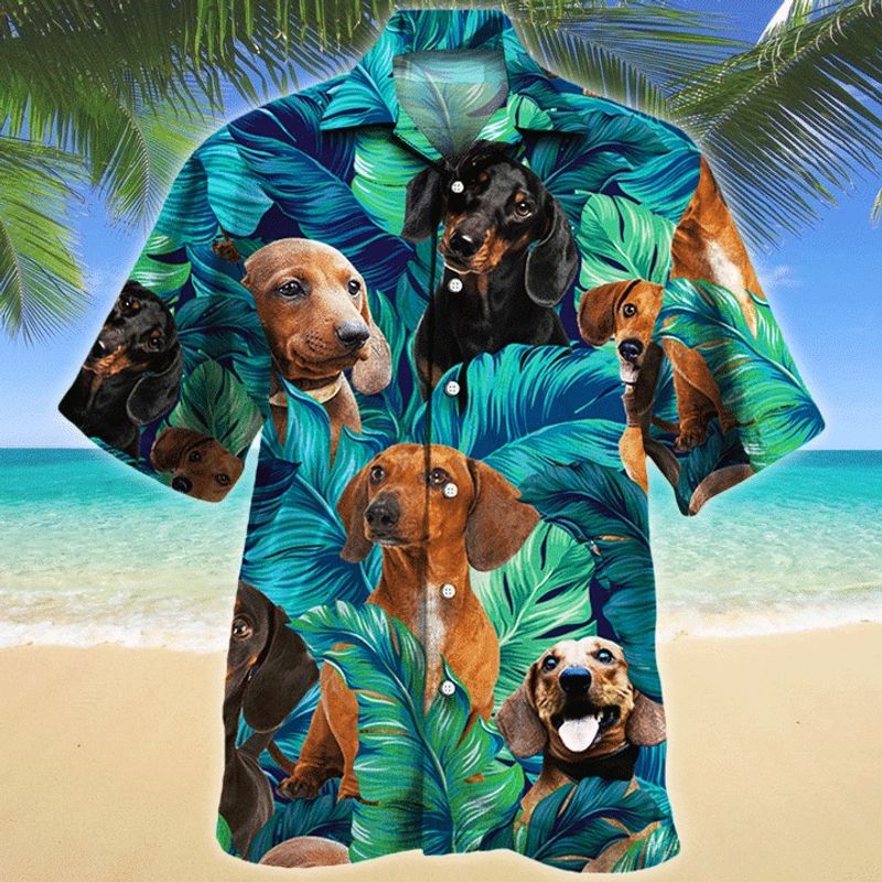 Dachshund Dog Hawaiian Shirt
