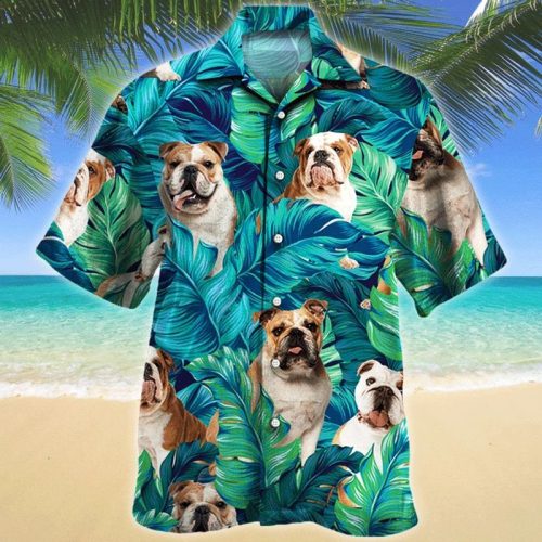 Bulldog Dog Hawaiian Shirt