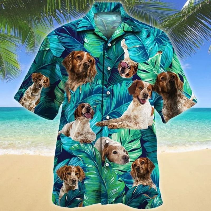 Brittany Dog Hawaiian Shirt