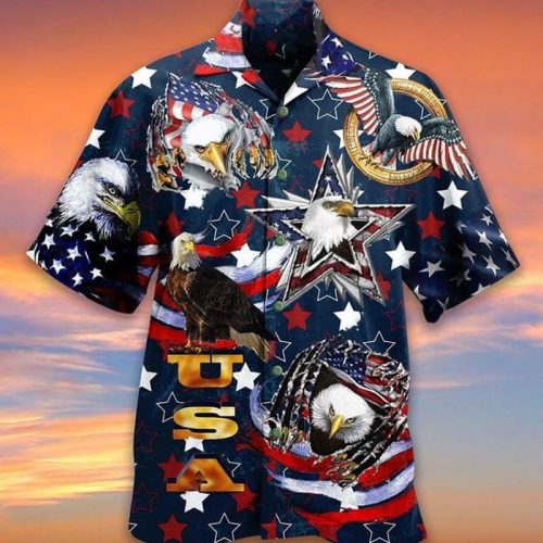 American Patriotism Is Unique Bald Eagle Hawaiian Shirt