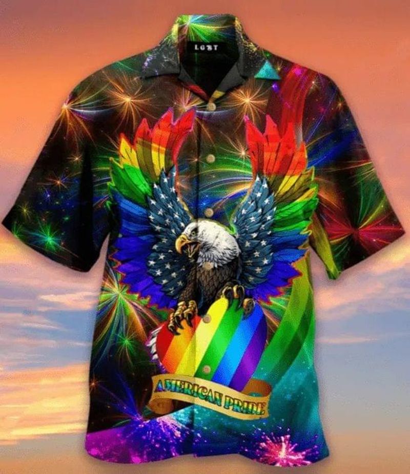 American Pride Eagle LGBT Hawaiian Shirt