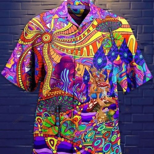 Psychedelic Hippy Peace Hawaiian Shirt