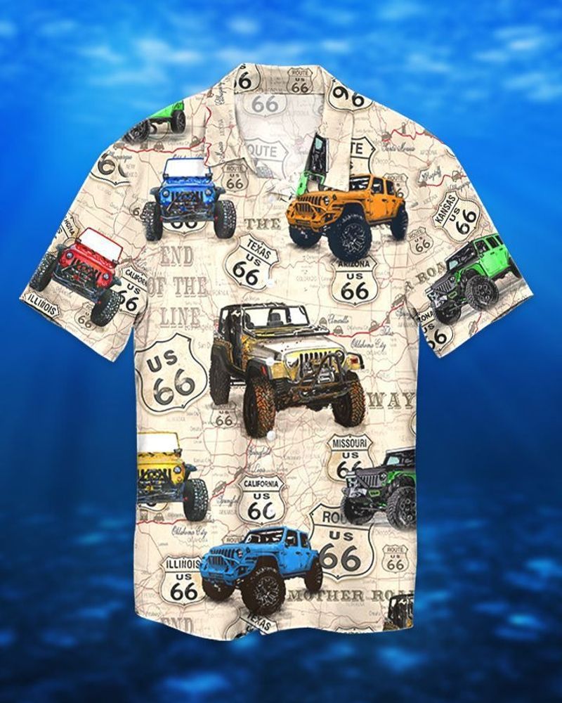 U S Route 66 Hawaiian Shirt