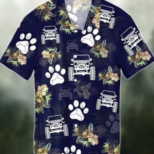 Dog Paw Hawaiian Shirt