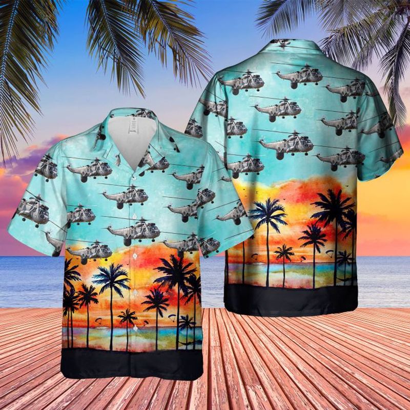 Rn Westland Sea King Asac 7 The Bagger Hawaiian Shirt