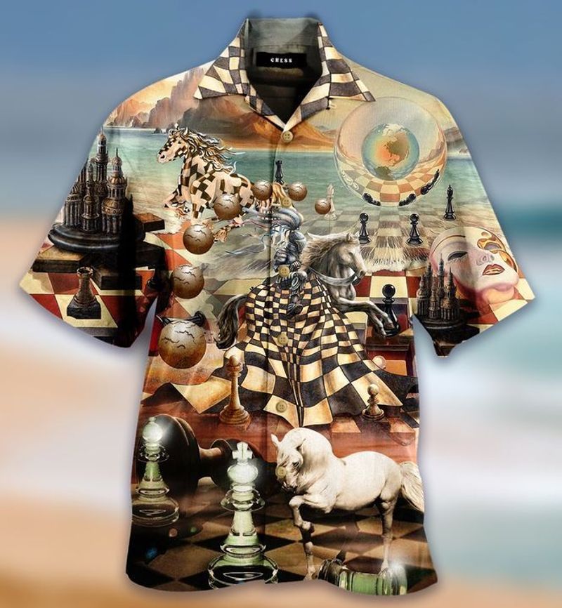 Power Of The Knights In Chess Hawaiian Shirt