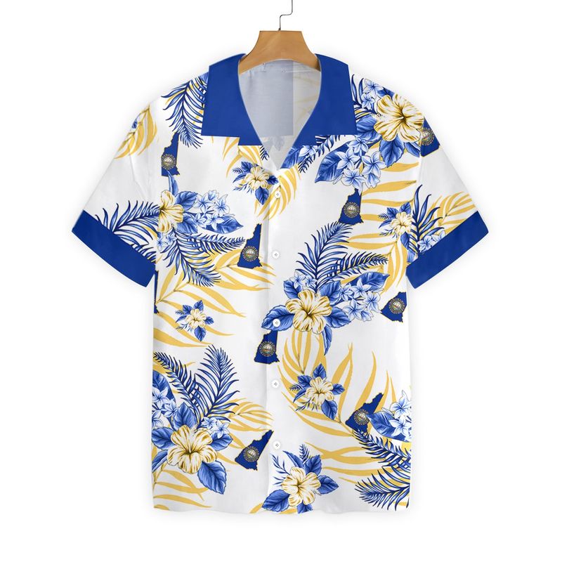 New Hampshire Button Hawaiian Shirt