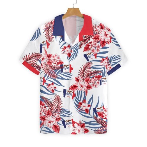 Iowa Proud Button Hawaiian Shirt