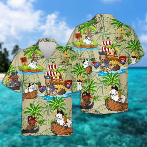 Maltipoo Pirates Hawaiian Shirt