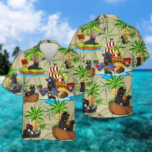 Portuguese Water Dog Pirates Hawaiian Shirt