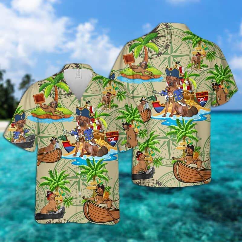 Rhodesian Ridgeback Pirates Hawaiian Shirt