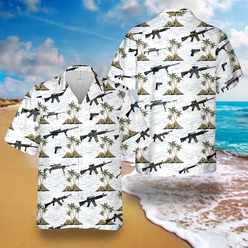 US Coast Guard Small Arms Hawaiian Shirt