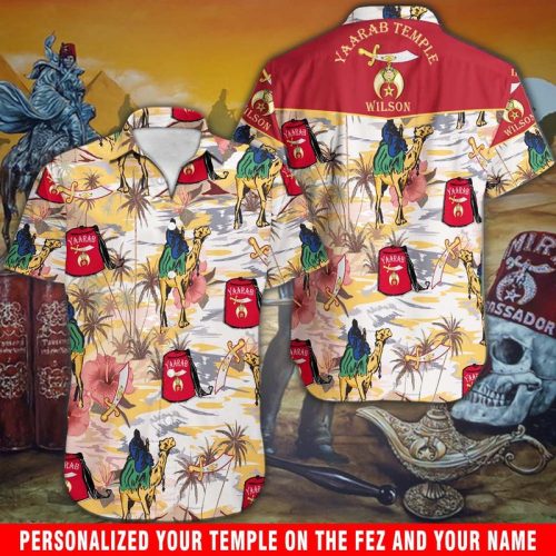 Personalized Shriners Button Shirt