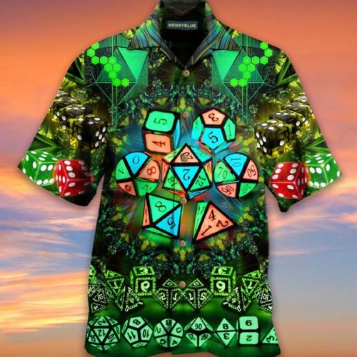 Green Dungeons And Dragons D D Hawaiian Shirt