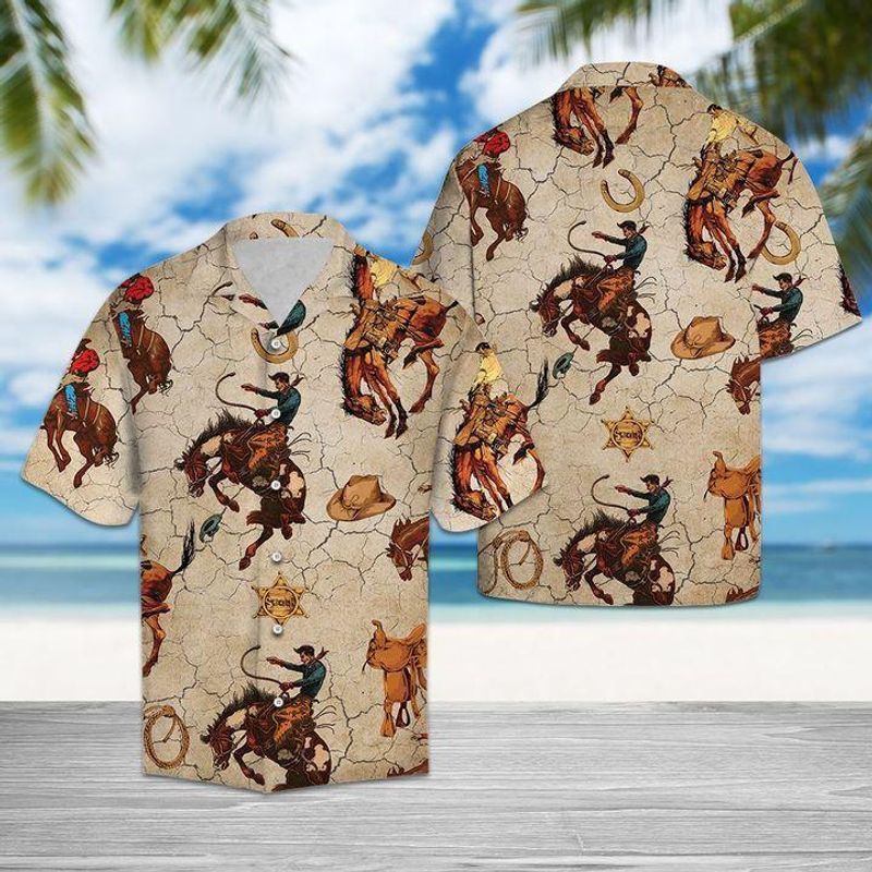 Horse Riding Cowboy Hawaiian Shirt