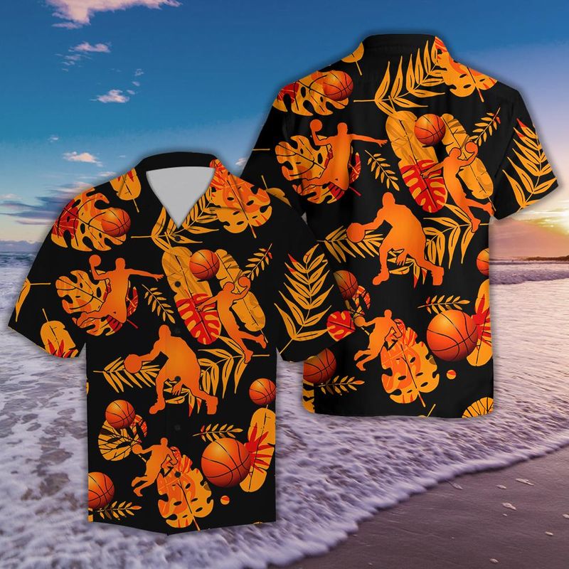 Basketball Tropical Hawaiian Shirt