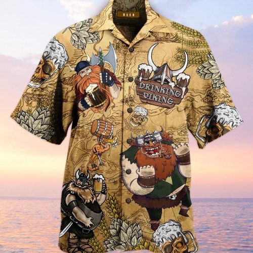 Drinking Viking Hawaiian Shirt