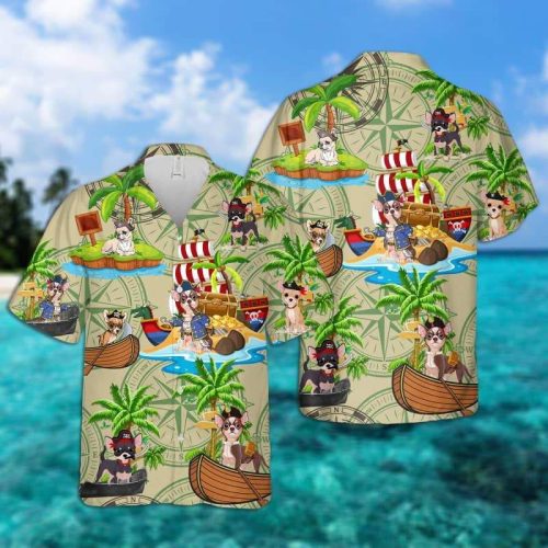 Chihuahua Pirates Hawaiian Shirt