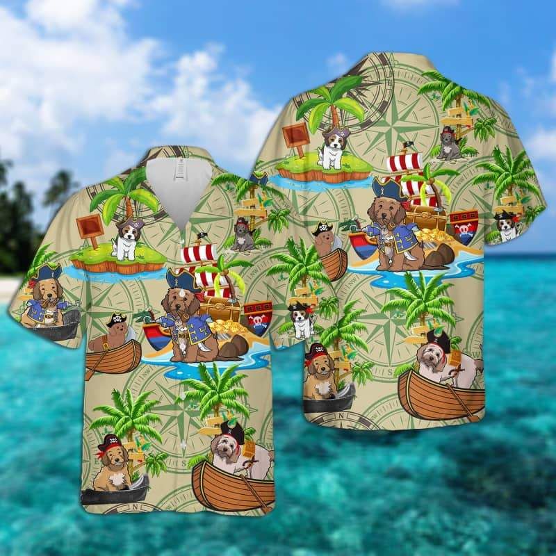 Cockapoo Pirates Hawaiian Shirt