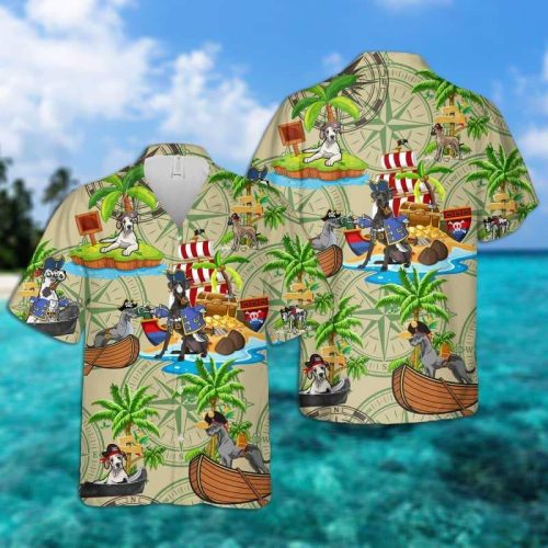 Great Dane Pirates Hawaiian Shirt