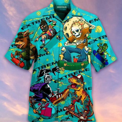 Life Is A Lot Like Skateboarding Unisex Hawaiian Shirt