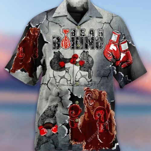 Bear Boxing Hawaiian Shirt