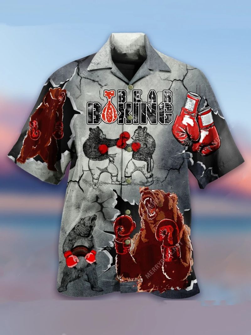 Bear Boxing Hawaiian Shirt