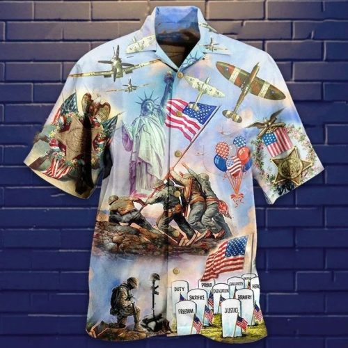 America Veteran Freedom Hawaiian Shirt