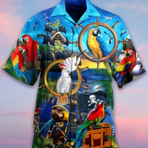 Parrots Pirates Hawaiian Shirt