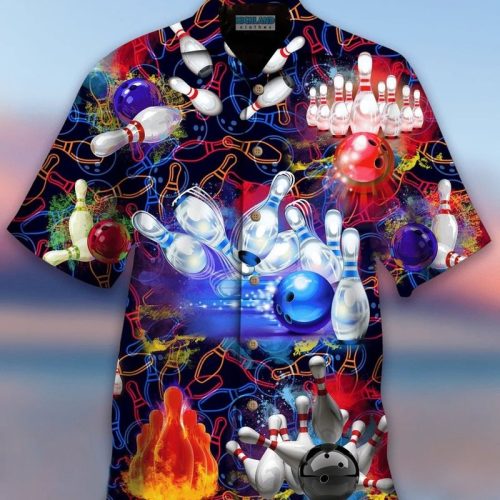 Bowling Neon Hawaiian Shirt