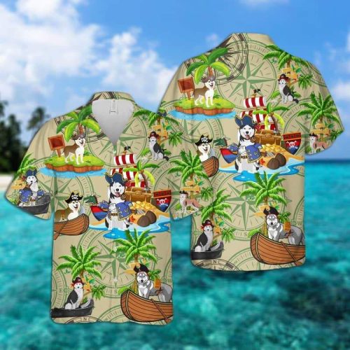 Husky Pirates Hawaiian Shirt