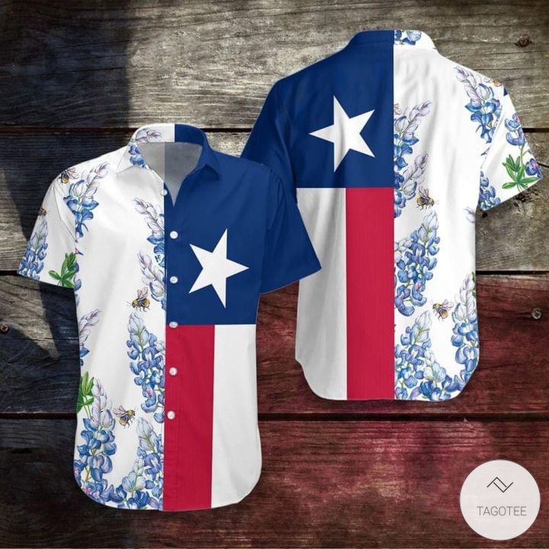 Texas Bluebonnet Hawaiian Shirt