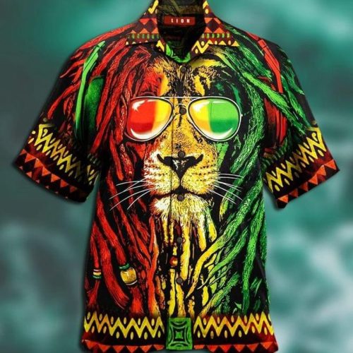 Jamaica Lion Hawaiian Shirt